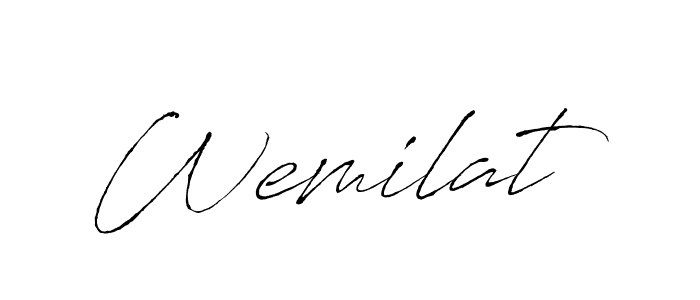 Also we have Wemilat name is the best signature style. Create professional handwritten signature collection using Antro_Vectra autograph style. Wemilat signature style 6 images and pictures png