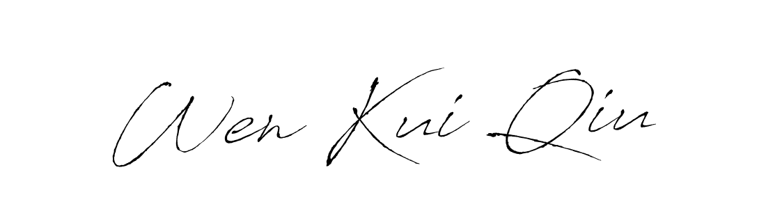 Antro_Vectra is a professional signature style that is perfect for those who want to add a touch of class to their signature. It is also a great choice for those who want to make their signature more unique. Get Wen Kui Qiu name to fancy signature for free. Wen Kui Qiu signature style 6 images and pictures png