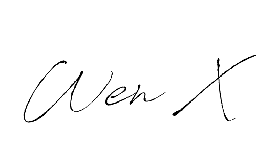 Make a short Wen X signature style. Manage your documents anywhere anytime using Antro_Vectra. Create and add eSignatures, submit forms, share and send files easily. Wen X signature style 6 images and pictures png