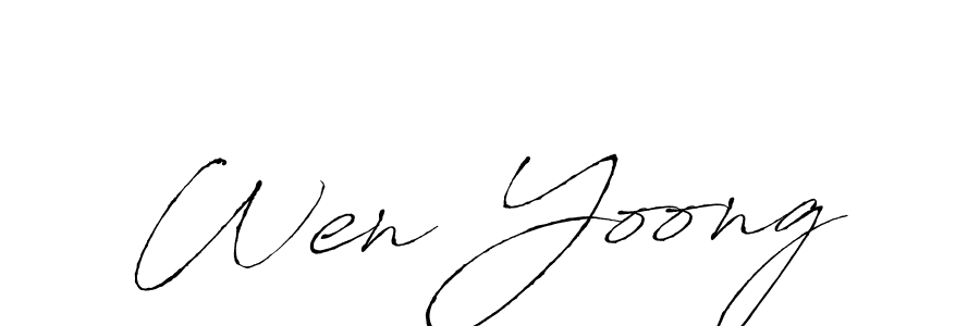 How to Draw Wen Yoong signature style? Antro_Vectra is a latest design signature styles for name Wen Yoong. Wen Yoong signature style 6 images and pictures png