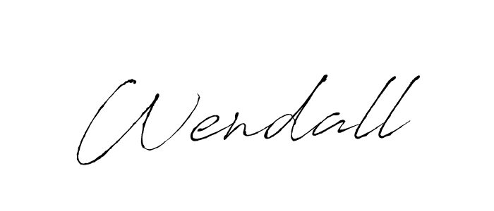 Make a beautiful signature design for name Wendall. With this signature (Antro_Vectra) style, you can create a handwritten signature for free. Wendall signature style 6 images and pictures png