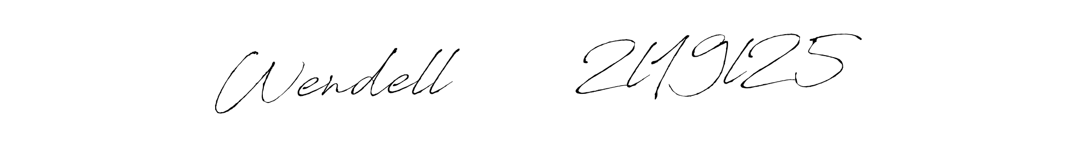 Also we have Wendell       2l19l25 name is the best signature style. Create professional handwritten signature collection using Antro_Vectra autograph style. Wendell       2l19l25 signature style 6 images and pictures png