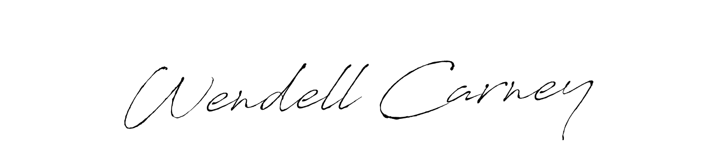 Make a beautiful signature design for name Wendell Carney. Use this online signature maker to create a handwritten signature for free. Wendell Carney signature style 6 images and pictures png