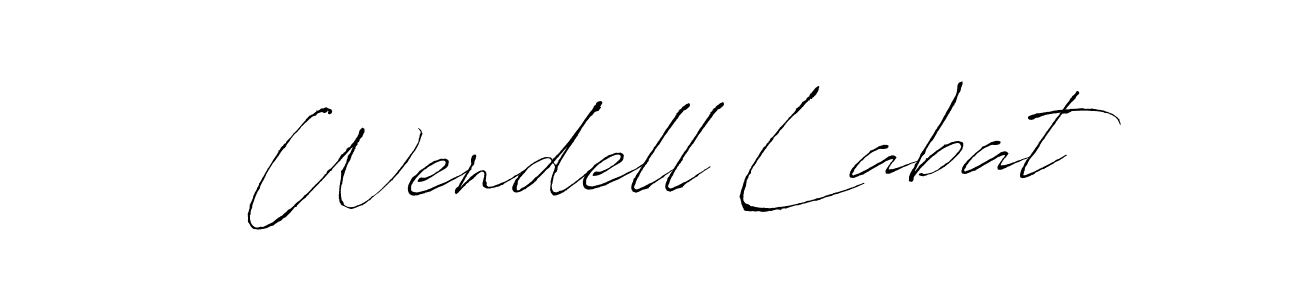 You should practise on your own different ways (Antro_Vectra) to write your name (Wendell Labat) in signature. don't let someone else do it for you. Wendell Labat signature style 6 images and pictures png