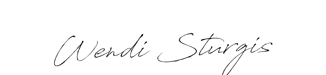 The best way (Antro_Vectra) to make a short signature is to pick only two or three words in your name. The name Wendi Sturgis include a total of six letters. For converting this name. Wendi Sturgis signature style 6 images and pictures png