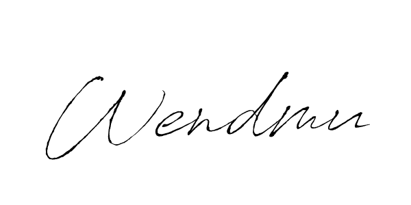 Create a beautiful signature design for name Wendmu. With this signature (Antro_Vectra) fonts, you can make a handwritten signature for free. Wendmu signature style 6 images and pictures png