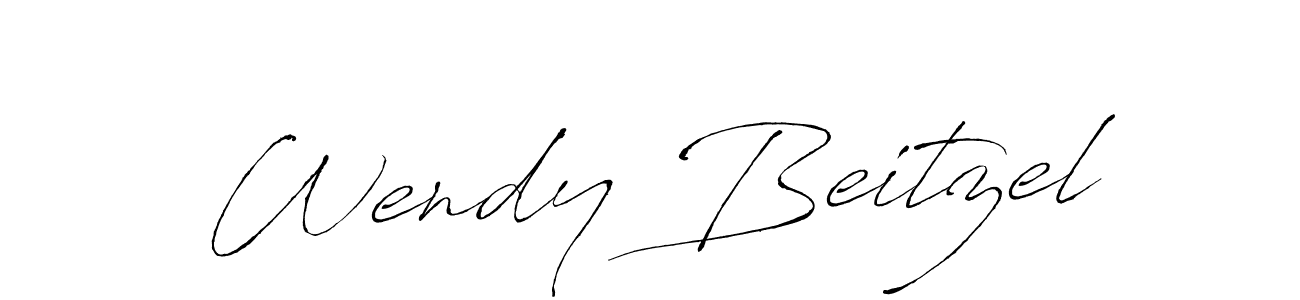 Design your own signature with our free online signature maker. With this signature software, you can create a handwritten (Antro_Vectra) signature for name Wendy Beitzel. Wendy Beitzel signature style 6 images and pictures png