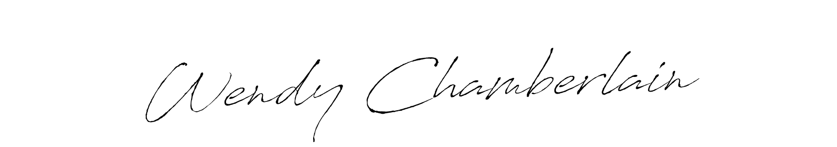Use a signature maker to create a handwritten signature online. With this signature software, you can design (Antro_Vectra) your own signature for name Wendy Chamberlain. Wendy Chamberlain signature style 6 images and pictures png