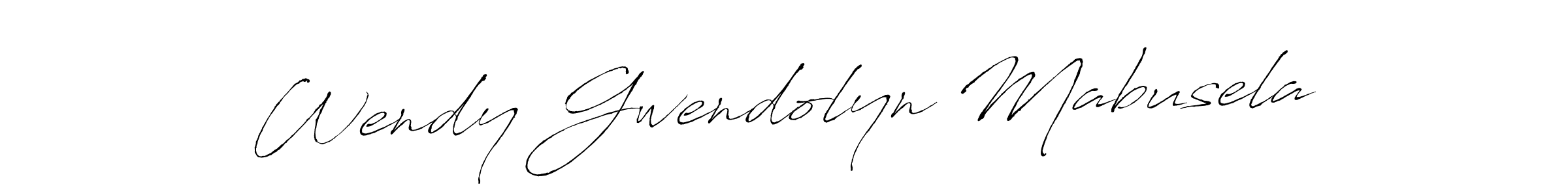 The best way (Antro_Vectra) to make a short signature is to pick only two or three words in your name. The name Wendy Gwendolyn Mabusela include a total of six letters. For converting this name. Wendy Gwendolyn Mabusela signature style 6 images and pictures png