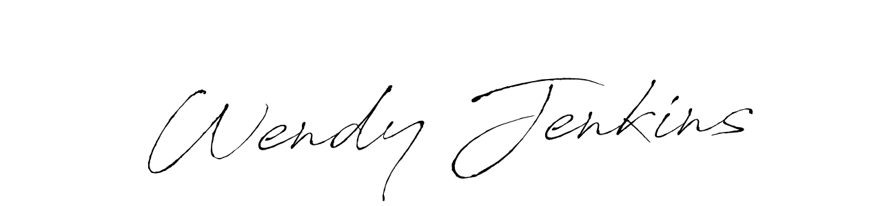 Design your own signature with our free online signature maker. With this signature software, you can create a handwritten (Antro_Vectra) signature for name Wendy Jenkins. Wendy Jenkins signature style 6 images and pictures png