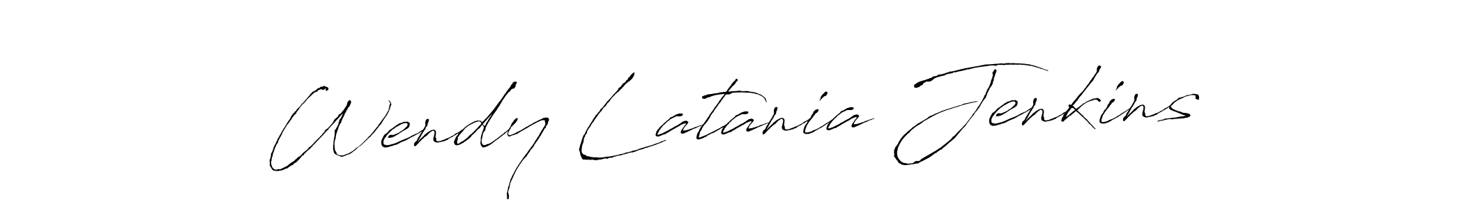 Create a beautiful signature design for name Wendy Latania Jenkins. With this signature (Antro_Vectra) fonts, you can make a handwritten signature for free. Wendy Latania Jenkins signature style 6 images and pictures png
