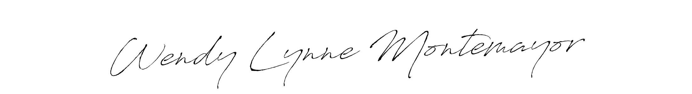 You should practise on your own different ways (Antro_Vectra) to write your name (Wendy Lynne Montemayor) in signature. don't let someone else do it for you. Wendy Lynne Montemayor signature style 6 images and pictures png