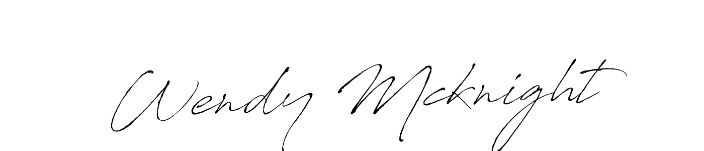 How to make Wendy Mcknight name signature. Use Antro_Vectra style for creating short signs online. This is the latest handwritten sign. Wendy Mcknight signature style 6 images and pictures png