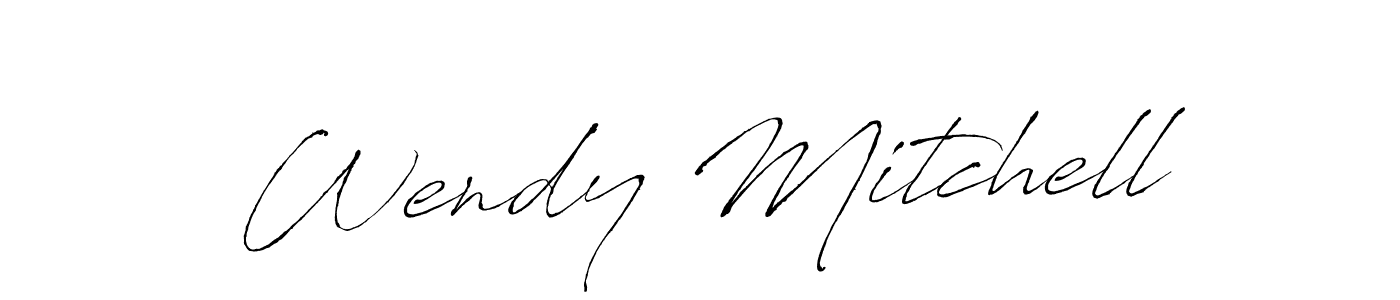 Use a signature maker to create a handwritten signature online. With this signature software, you can design (Antro_Vectra) your own signature for name Wendy Mitchell. Wendy Mitchell signature style 6 images and pictures png