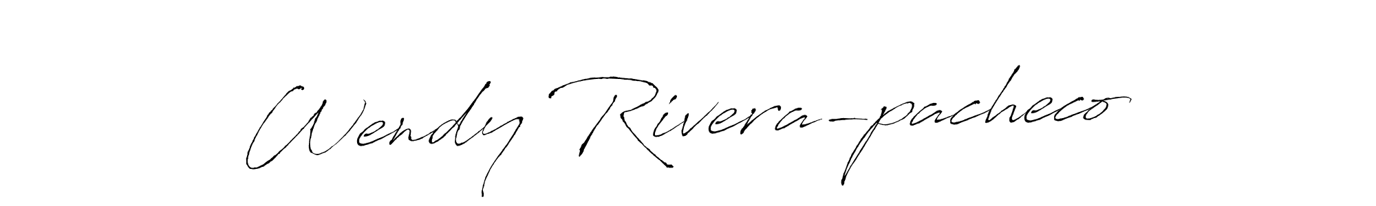 You should practise on your own different ways (Antro_Vectra) to write your name (Wendy Rivera-pacheco) in signature. don't let someone else do it for you. Wendy Rivera-pacheco signature style 6 images and pictures png