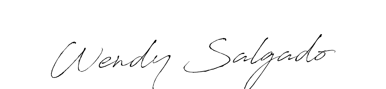 Antro_Vectra is a professional signature style that is perfect for those who want to add a touch of class to their signature. It is also a great choice for those who want to make their signature more unique. Get Wendy Salgado name to fancy signature for free. Wendy Salgado signature style 6 images and pictures png