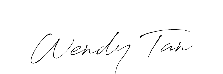 How to make Wendy Tan name signature. Use Antro_Vectra style for creating short signs online. This is the latest handwritten sign. Wendy Tan signature style 6 images and pictures png