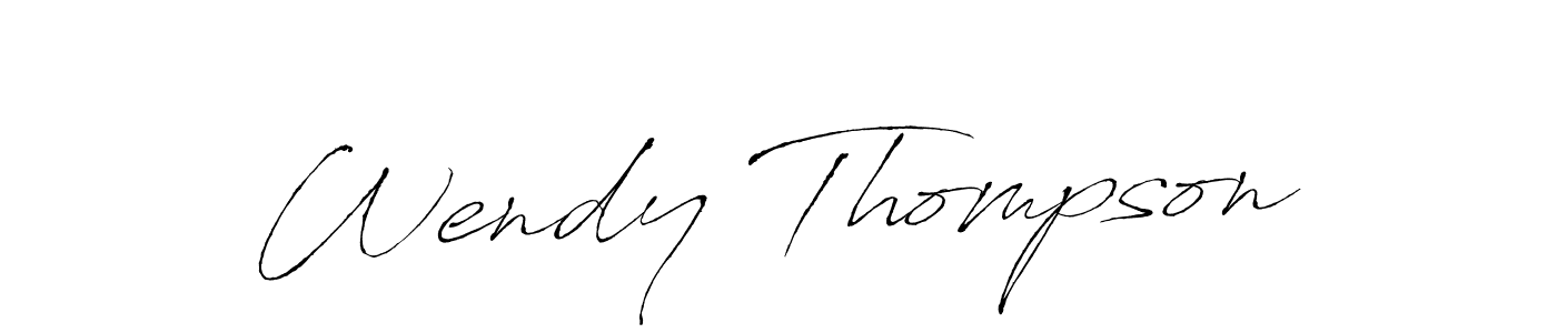 The best way (Antro_Vectra) to make a short signature is to pick only two or three words in your name. The name Wendy Thompson include a total of six letters. For converting this name. Wendy Thompson signature style 6 images and pictures png