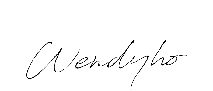 How to make Wendyho signature? Antro_Vectra is a professional autograph style. Create handwritten signature for Wendyho name. Wendyho signature style 6 images and pictures png