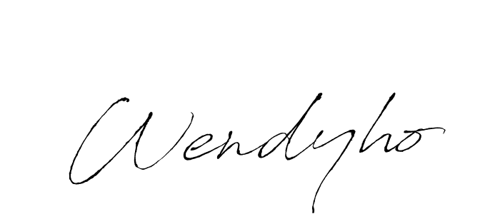 How to make Wendyho signature? Antro_Vectra is a professional autograph style. Create handwritten signature for Wendyho name. Wendyho signature style 6 images and pictures png