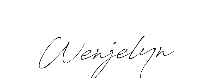 Wenjelyn stylish signature style. Best Handwritten Sign (Antro_Vectra) for my name. Handwritten Signature Collection Ideas for my name Wenjelyn. Wenjelyn signature style 6 images and pictures png