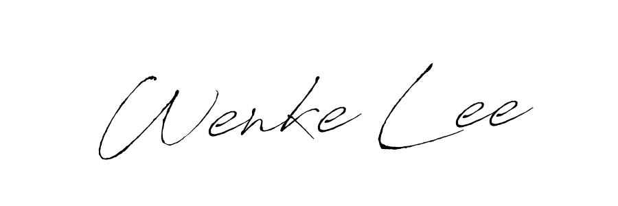 The best way (Antro_Vectra) to make a short signature is to pick only two or three words in your name. The name Wenke Lee include a total of six letters. For converting this name. Wenke Lee signature style 6 images and pictures png