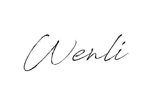 How to make Wenli name signature. Use Antro_Vectra style for creating short signs online. This is the latest handwritten sign. Wenli signature style 6 images and pictures png