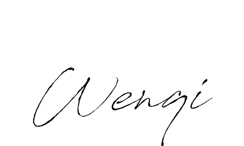 Create a beautiful signature design for name Wenqi. With this signature (Antro_Vectra) fonts, you can make a handwritten signature for free. Wenqi signature style 6 images and pictures png