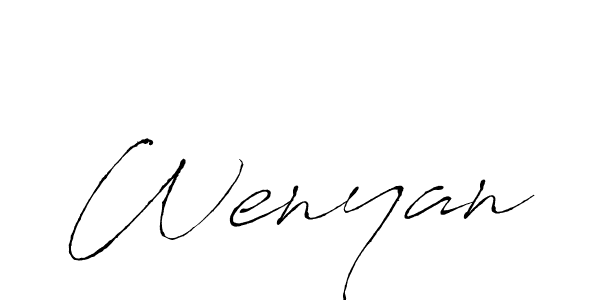 Create a beautiful signature design for name Wenyan. With this signature (Antro_Vectra) fonts, you can make a handwritten signature for free. Wenyan signature style 6 images and pictures png