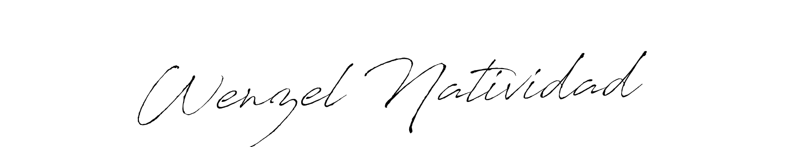 Use a signature maker to create a handwritten signature online. With this signature software, you can design (Antro_Vectra) your own signature for name Wenzel Natividad. Wenzel Natividad signature style 6 images and pictures png