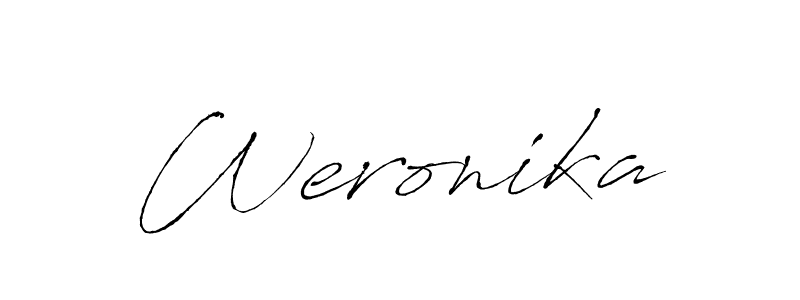 How to make Weronika signature? Antro_Vectra is a professional autograph style. Create handwritten signature for Weronika name. Weronika signature style 6 images and pictures png