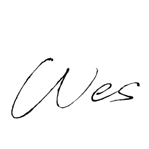 Also we have Wes name is the best signature style. Create professional handwritten signature collection using Antro_Vectra autograph style. Wes signature style 6 images and pictures png