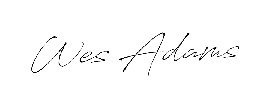 How to make Wes Adams signature? Antro_Vectra is a professional autograph style. Create handwritten signature for Wes Adams name. Wes Adams signature style 6 images and pictures png