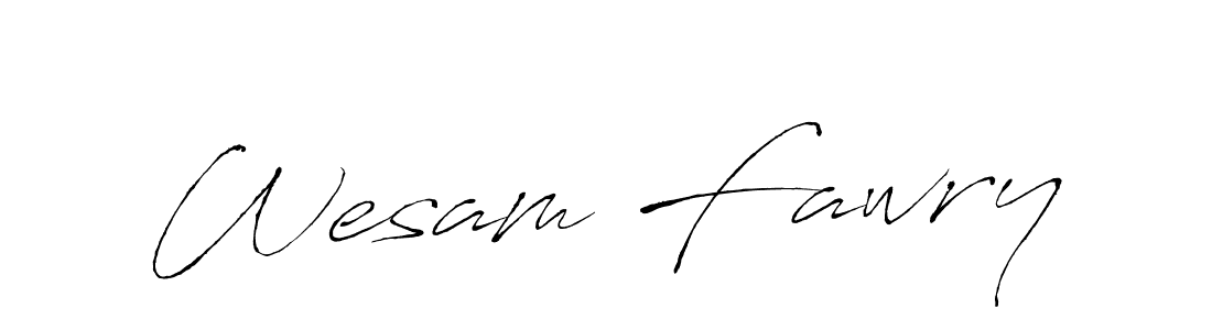 Also You can easily find your signature by using the search form. We will create Wesam Fawry name handwritten signature images for you free of cost using Antro_Vectra sign style. Wesam Fawry signature style 6 images and pictures png