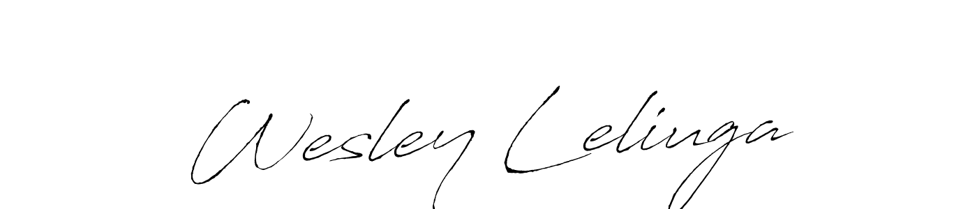 Also we have Wesley Leliuga name is the best signature style. Create professional handwritten signature collection using Antro_Vectra autograph style. Wesley Leliuga signature style 6 images and pictures png