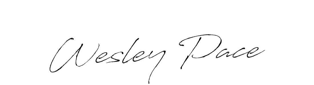 Make a beautiful signature design for name Wesley Pace. With this signature (Antro_Vectra) style, you can create a handwritten signature for free. Wesley Pace signature style 6 images and pictures png