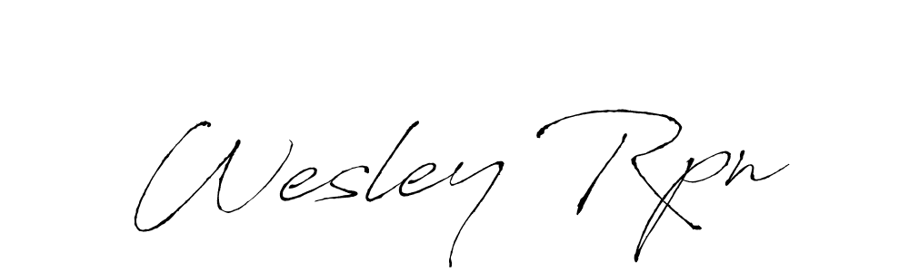 Use a signature maker to create a handwritten signature online. With this signature software, you can design (Antro_Vectra) your own signature for name Wesley Rpn. Wesley Rpn signature style 6 images and pictures png
