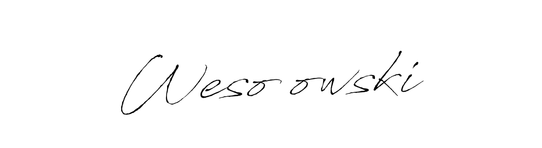 You should practise on your own different ways (Antro_Vectra) to write your name (WesoŁowski) in signature. don't let someone else do it for you. WesoŁowski signature style 6 images and pictures png