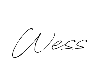 How to make Wess signature? Antro_Vectra is a professional autograph style. Create handwritten signature for Wess name. Wess signature style 6 images and pictures png