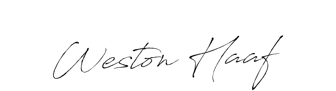 Weston Haaf stylish signature style. Best Handwritten Sign (Antro_Vectra) for my name. Handwritten Signature Collection Ideas for my name Weston Haaf. Weston Haaf signature style 6 images and pictures png