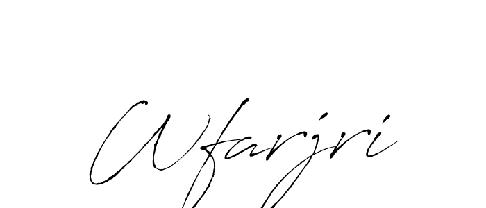 You should practise on your own different ways (Antro_Vectra) to write your name (Wfarjri) in signature. don't let someone else do it for you. Wfarjri signature style 6 images and pictures png