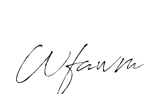 Wfawm stylish signature style. Best Handwritten Sign (Antro_Vectra) for my name. Handwritten Signature Collection Ideas for my name Wfawm. Wfawm signature style 6 images and pictures png