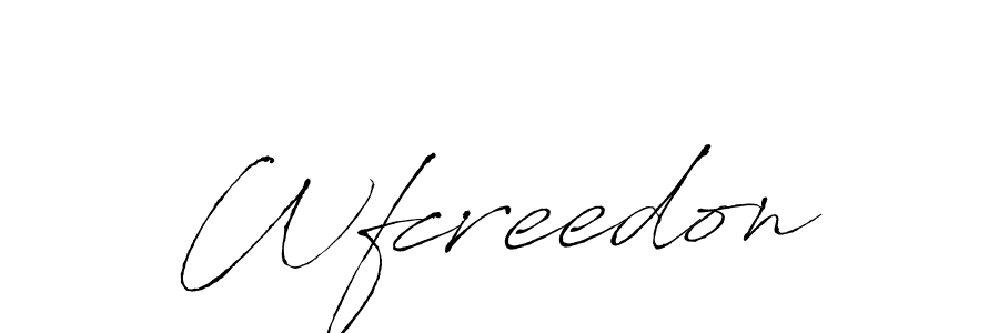 How to Draw Wfcreedon signature style? Antro_Vectra is a latest design signature styles for name Wfcreedon. Wfcreedon signature style 6 images and pictures png