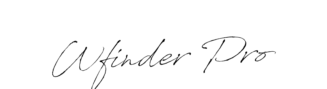 Wfinder Pro stylish signature style. Best Handwritten Sign (Antro_Vectra) for my name. Handwritten Signature Collection Ideas for my name Wfinder Pro. Wfinder Pro signature style 6 images and pictures png