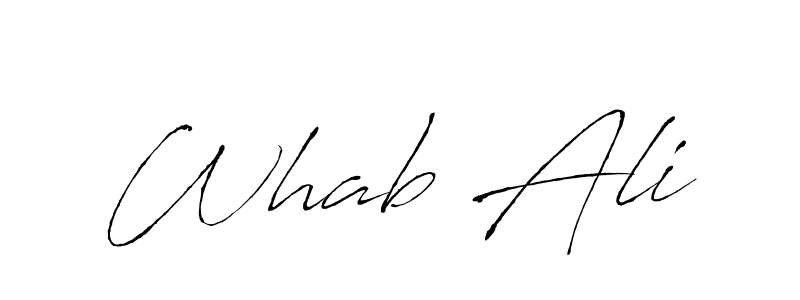 Similarly Antro_Vectra is the best handwritten signature design. Signature creator online .You can use it as an online autograph creator for name Whab Ali. Whab Ali signature style 6 images and pictures png