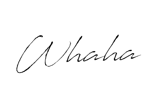 The best way (Antro_Vectra) to make a short signature is to pick only two or three words in your name. The name Whaha include a total of six letters. For converting this name. Whaha signature style 6 images and pictures png