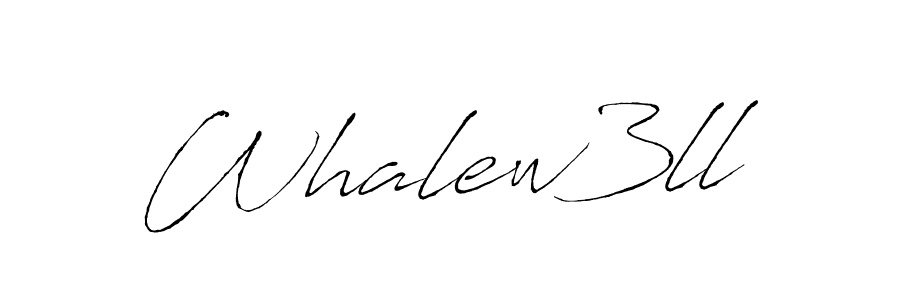 Design your own signature with our free online signature maker. With this signature software, you can create a handwritten (Antro_Vectra) signature for name Whalew3ll. Whalew3ll signature style 6 images and pictures png