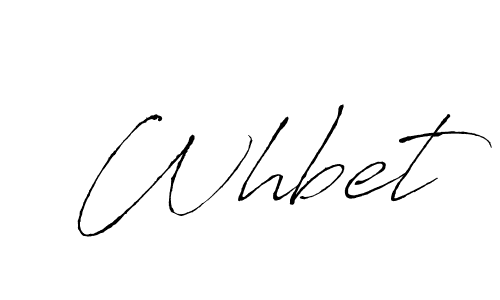 Make a beautiful signature design for name Whbet. With this signature (Antro_Vectra) style, you can create a handwritten signature for free. Whbet signature style 6 images and pictures png