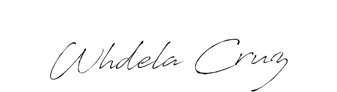 Use a signature maker to create a handwritten signature online. With this signature software, you can design (Antro_Vectra) your own signature for name Whdela Cruz. Whdela Cruz signature style 6 images and pictures png