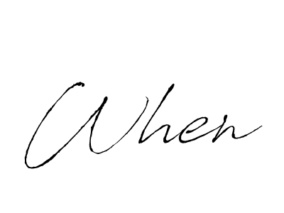 The best way (Antro_Vectra) to make a short signature is to pick only two or three words in your name. The name When include a total of six letters. For converting this name. When signature style 6 images and pictures png